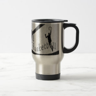 Basketball-Tassen-rostfreier Stahl-Kaffee-Tassen Reisebecher