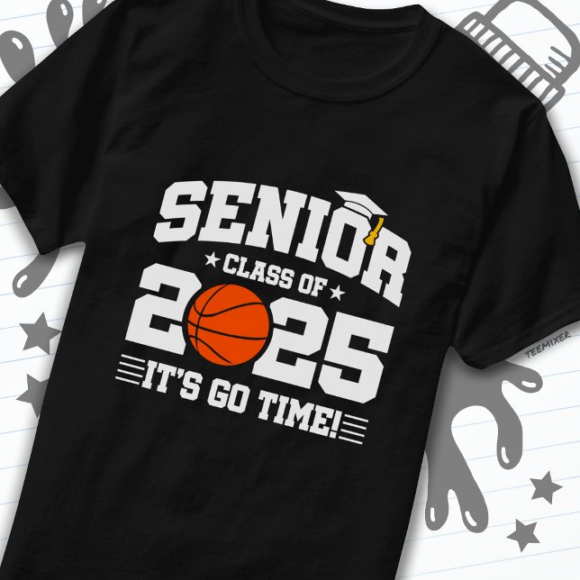 Basketball Team Class 2025 Abschluss Senior 2025 T-Shirt (Von Creator hochgeladen)