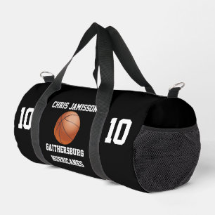 Basketball Team Coach oder Player Black Personalis Duffle Bag