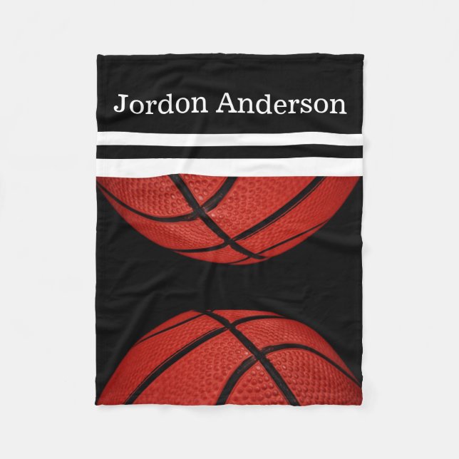 Basketball-Team-Fan geben Namen Fleecedecke (Vorderseite)