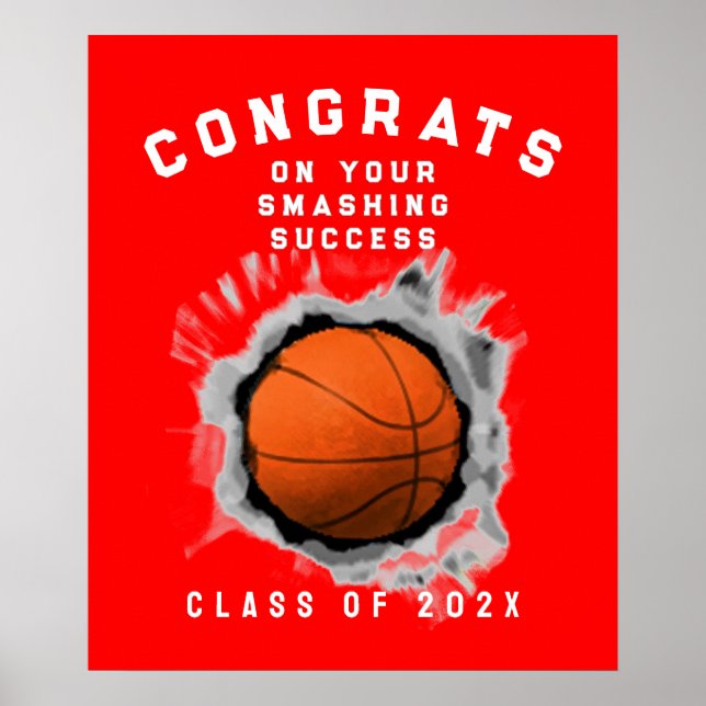 Basketball Team Glückwunsch Poster (Vorne)