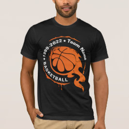 Basketball Team Name. Personalisieren des T - Shir T-Shirt