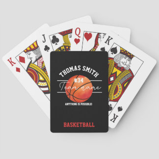Basketball-Team-Spielkarten | Benutzerdefinierter Spielkarten