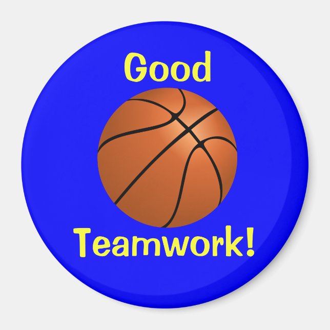 Basketball-Teamarbeit-Magnet Magnet (Vorne)