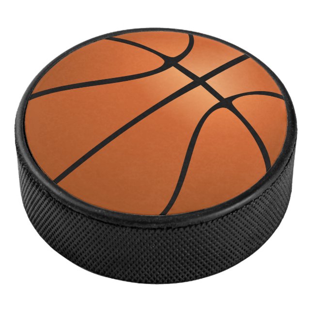 Basketball Textur Muster Look Eishockey Puck (3/4)