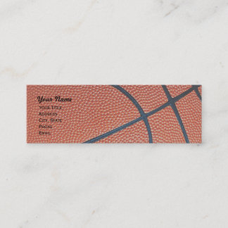Basketball _textured_r, w, b-Bandnetz dünn Mini Visitenkarte