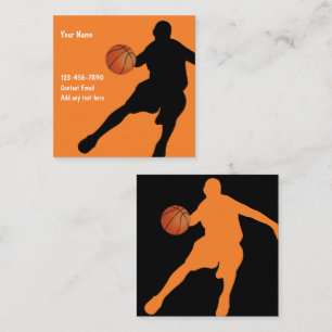 Basketball-Thema Cool zwei Seiten Visitenkarten Quadratische Visitenkarte