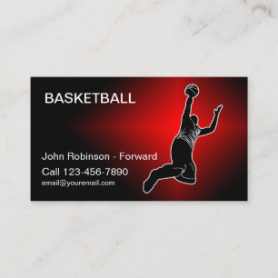 Basketball Thema Coole Visitenkarten Visitenkarte