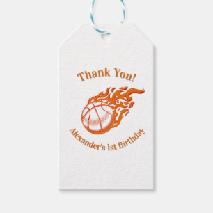 Basketball-Thema Danke 3 Geschenkanhänger