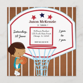 Basketball-Thema Einladung