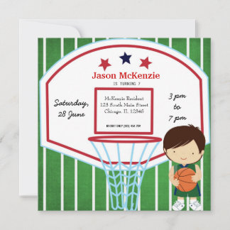 Basketball-Thema Einladung