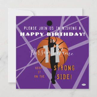 Basketball Thema Geburtstag Einladung HAMbWG