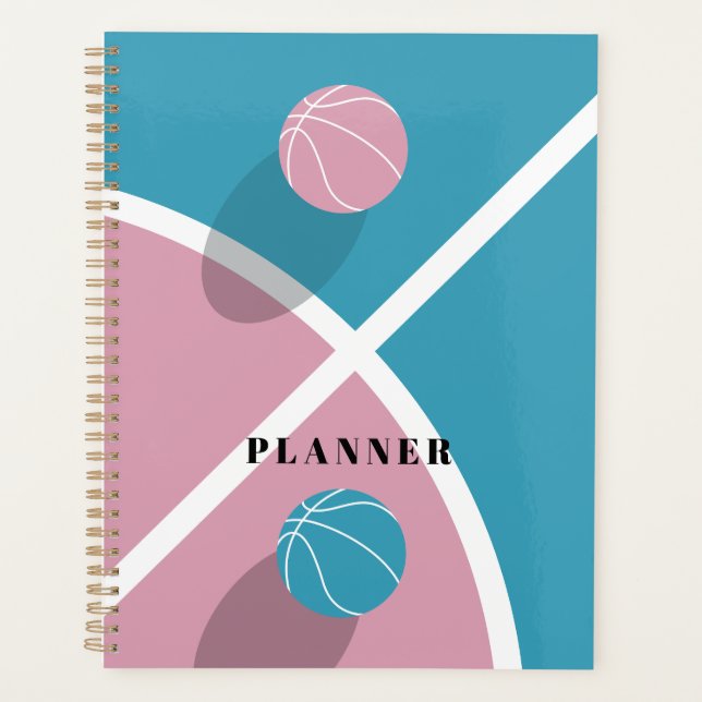 Basketball-Thema Planer (Vorderseite)