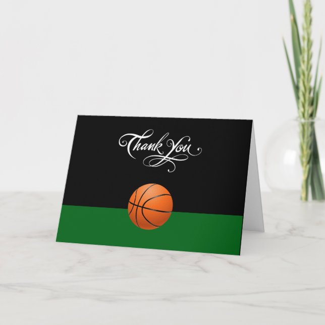 Basketball Thème Business Merci Cartes (Devant)