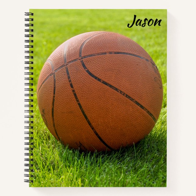 Basketball-ThemenNotebook Personalisiert Notizbuch (Vorderseite)