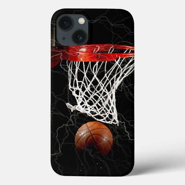 Basketball Thunders Trendy Modern Case-Mate iPhone Hülle (Rückseite)
