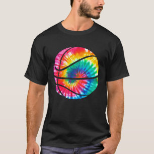 Basketball Tie Dye Sport Bball Kinder Trainer Bask T-Shirt