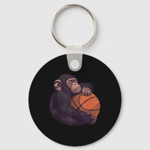 Basketball Tierkunst Zeichne Affen Basketball Pl Schlüsselanhänger