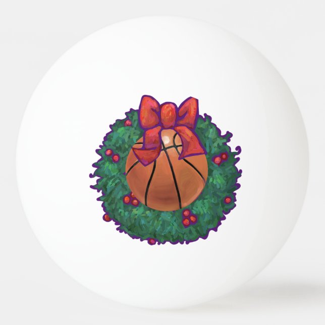 Basketball Tischtennisball (Rückseite)