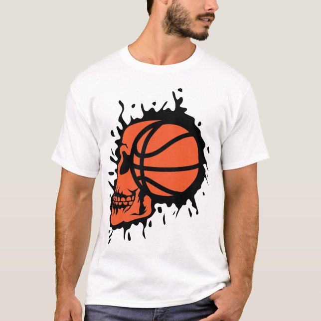 Basketball-Totenprofil T-Shirt (Vorderseite)