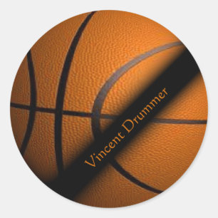 Basketball trägt Gast Runder Aufkleber