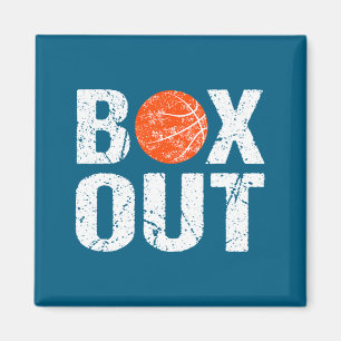 Basketball-Trainer Box Out Sagen Neuheit Geschenk  Magnet