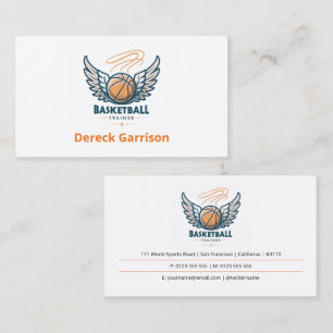 Basketball-Trainer Coach Ausbilder Visitenkarte