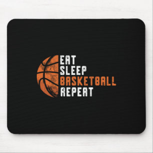 Basketball-Trainer essen Schlaf Basketball Wiederh Mousepad