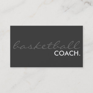 Basketball-Trainer. (Farbe kundengerecht) Visitenkarte