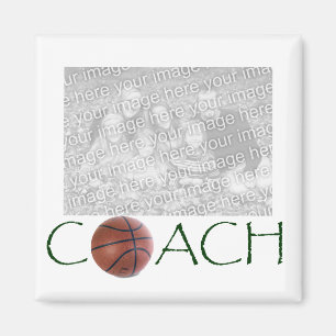 BASKETBALL Trainer-Fotomagnet Magnet