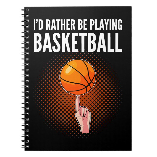 Basketball-Trainer-Id statt Basketball B Notizblock (Vorderseite)