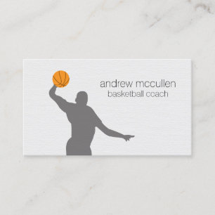 Basketball Trainer Scout Beruflich Sport Visitenkarte