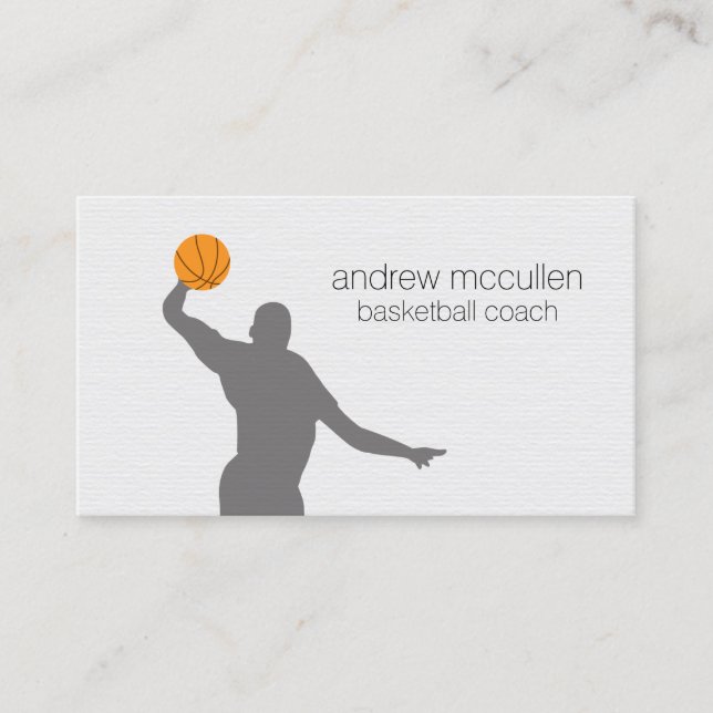 Basketball Trainer Scout Beruflich Sport Visitenkarte (Vorderseite)