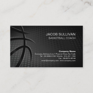 Basketball Trainer Scout Beruflich Sport Visitenkarte