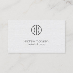 Basketball Trainer Scout Beruflich Sport Visitenkarte