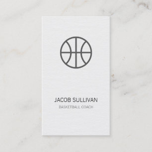 Basketball Trainer Scout Beruflich Sports Business Visitenkarte