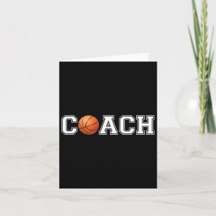 Basketball Trainer Sport Coachend Mitarbeiter Schu Karte