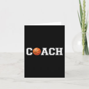 Basketball Trainer Sport Coachend Mitarbeiter Schu Karte