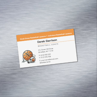 Basketball-Trainer | Sport-Trainer Visitenkarte Magnetische Visitenkarte