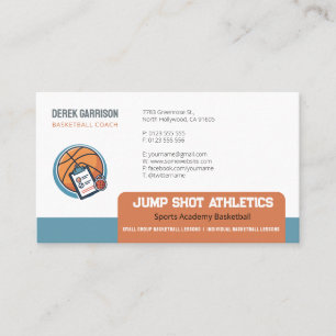 Basketball-Trainer Sporttrainer Visitenkarte