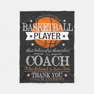 Basketball-Trainer Vielen Dank, dass Sie Blanka ge Fleecedecke