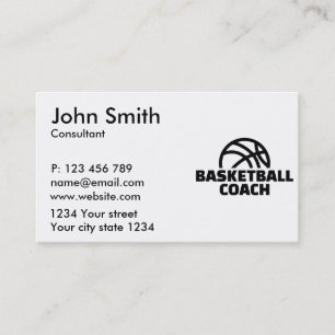 Basketball-Trainer Visitenkarte