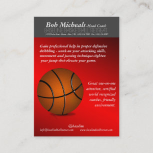 Basketball Trainer-Visitenkarte Visitenkarte
