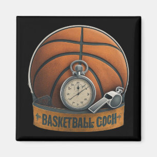 Basketball-Trainerpfeife Stopwatch Magnet