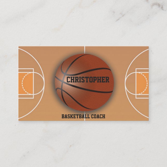 Basketball-Trainers-Gewohnheits-Visitenkarte Visitenkarte (Vorderseite)