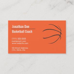 Basketball-Trainers-Visitenkarte Visitenkarte