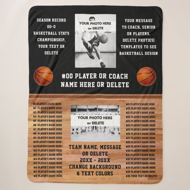 Basketball-Trainingsgeschenke, Senior Basketball G Sherpadecke (Vorderseite)