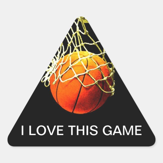 Basketball Triangle Sticker (Vorderseite)