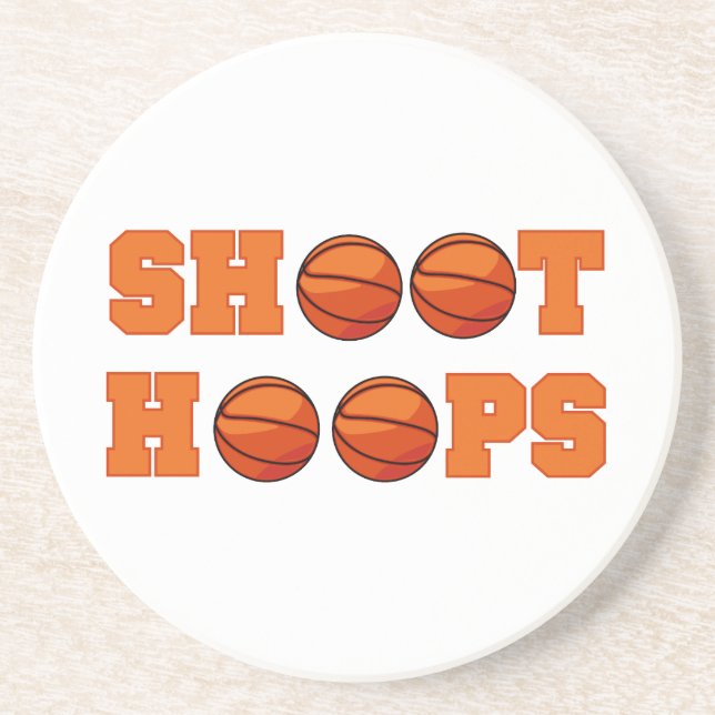 Basketball-Trieb-Band-T - Shirts und Geschenke Sandstein Untersetzer (Vorne)
