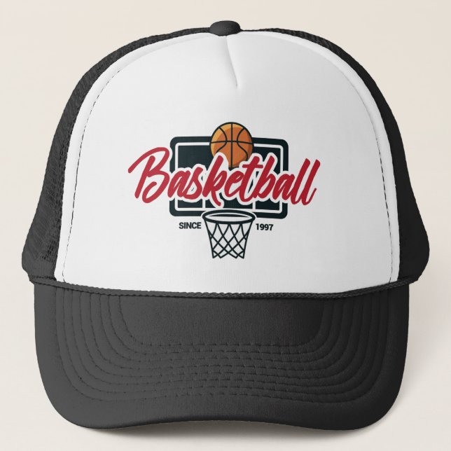 Basketball Trucker Hat Truckerkappe (Vorderseite)
